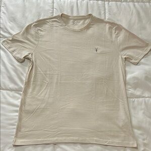 All Saints Race Tonic Beige Short Sleeve Tee